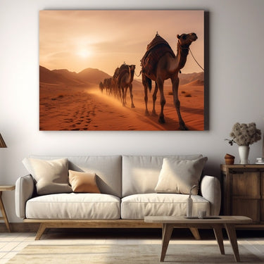 Camel Desert Painting